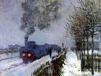 Claude Monet: Vlak ve sněhu