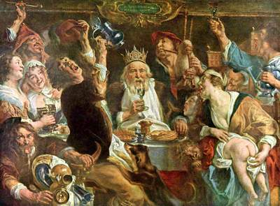 Jacob Jordaens: Král pije